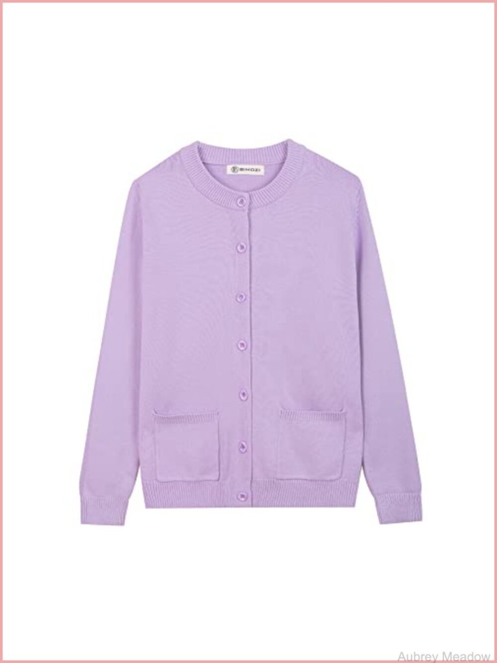 Women's Thick Button Down Cardigan Sweater Crew Neck Long Sleeve